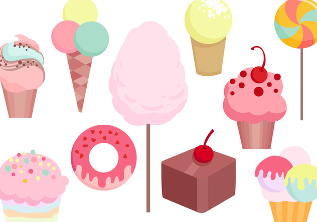 Free Candy Sweets Vectors - Free vector #441823