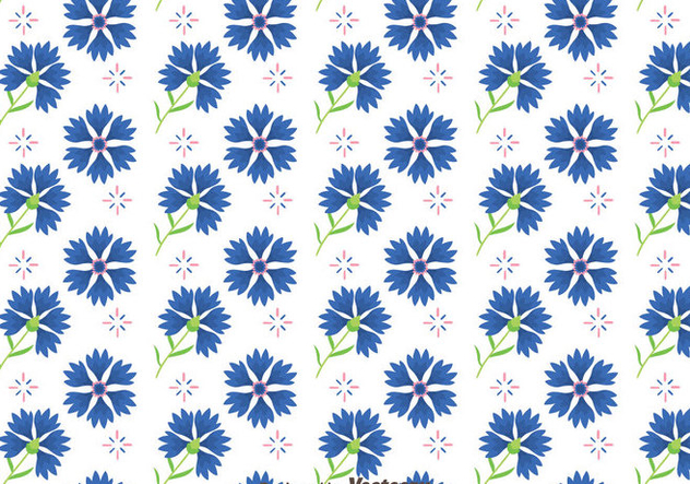 Bluebonnet Flowers Pattern Vector - Free vector #444303