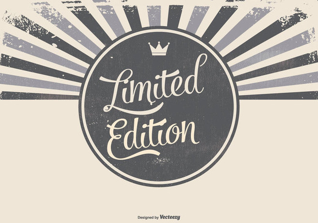 Grunge Promotional Limited Edition Background - бесплатный vector #444593