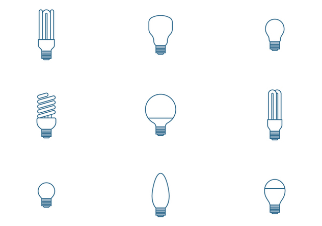 Bulb Icons - vector #445403 gratis