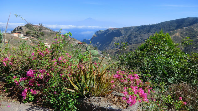 La Gomera (Spain's Canary Islands) - Gomera's east coast region - in the back the island of Teneriffe and Pico del Teide - Kostenloses image #449803
