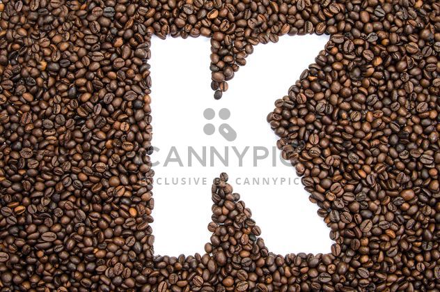 Alphabet of coffee beans - Free image #451903