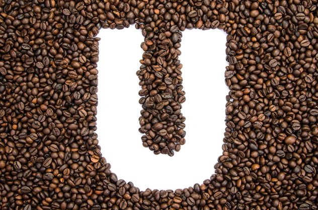 Alphabet of coffee beans - бесплатный image #451923