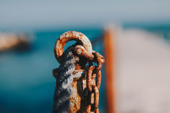 A rope and rustic sea bridge detail.jpg - image gratuit #452073 