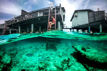 Two Worlds - Maldives - Travel photography - Kostenloses image #455703