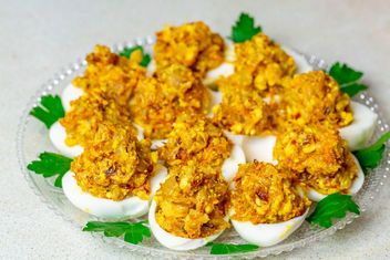 Boiled eggs with filling - Kostenloses image #457613