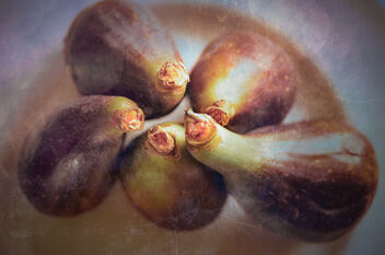 Five figs on a plate - бесплатный image #485583