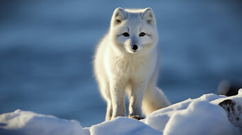 'An AI Arctic Fox' - Kostenloses image #498473